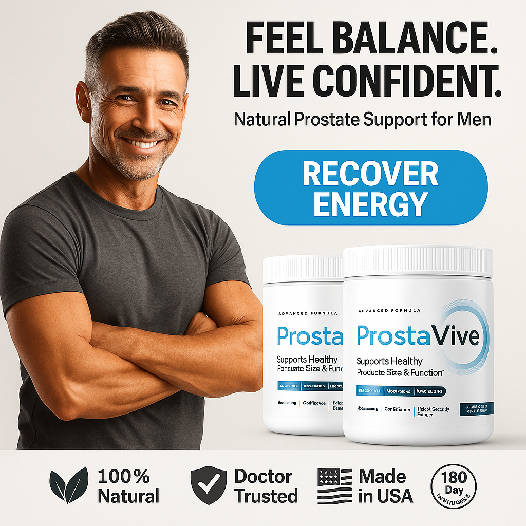 ProstaVive — Natural prostate support for men. Recover energy.