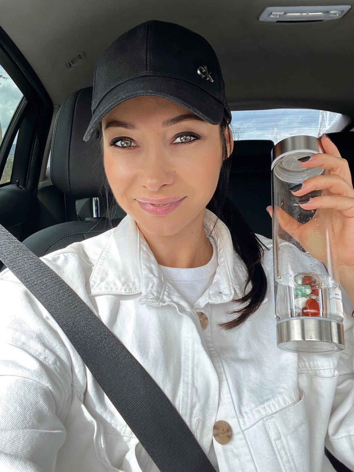 Lucrezia with bottle